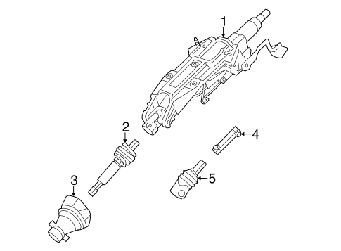 CTS STEERING COLUMN ASSEMBLY 4