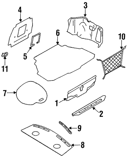 I30 INTERIOR TRIM - REAR BODY