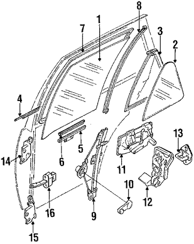 Swift GLASS - REAR DOOR