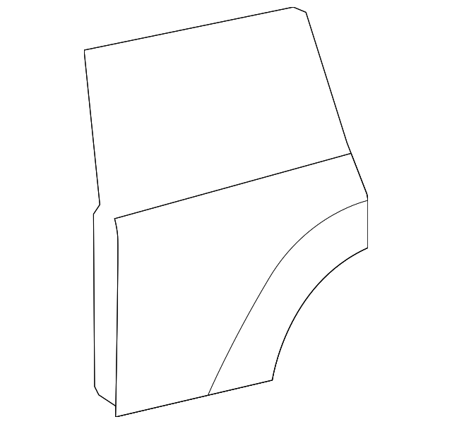 67004-0E060 Деталь DOOR SHELL, LEFT