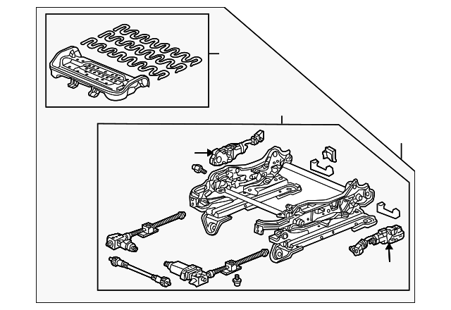 81536-SEP-A01 Деталь FRAME, L. FR. SEAT CUSHION