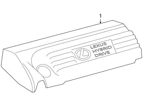 HS250h ENGINE APPEARANCE COVER