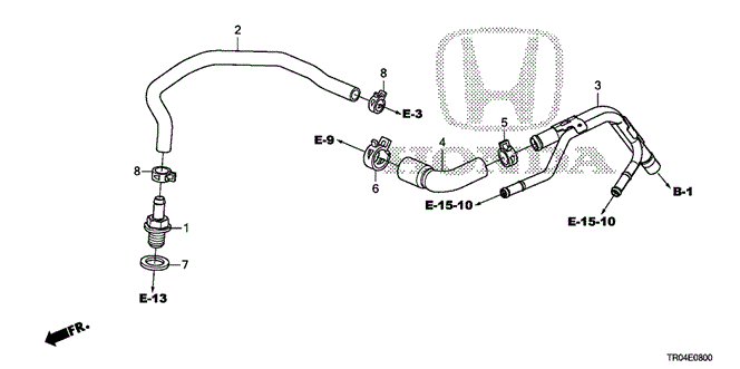 CIVIC SEDAN PCV TUBE (1.8L)