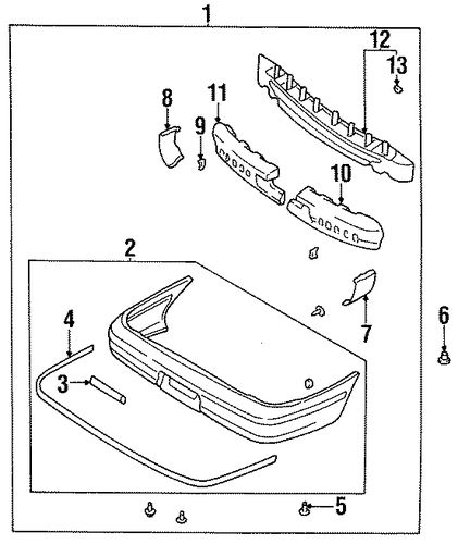 Sephia REAR BUMPER