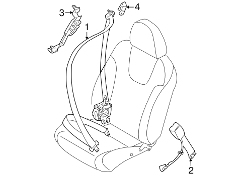 Forester FRONT SEAT BELTS