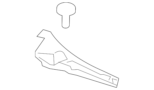 23425452 Деталь WATER DEFLECTOR