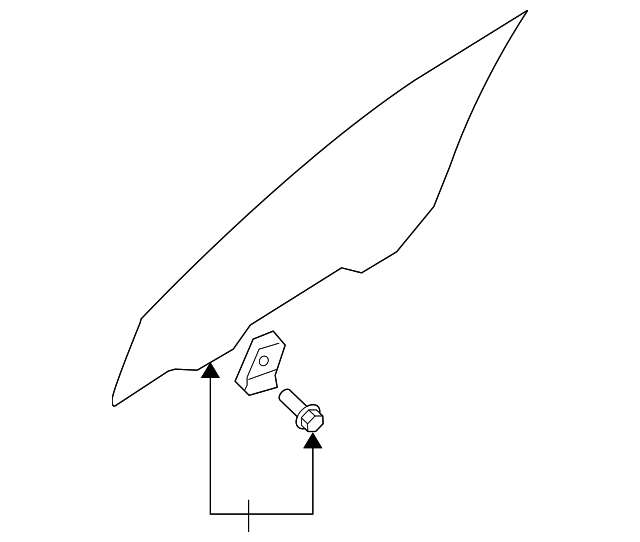 82420-1F000 Деталь DOOR GLASS, RIGHT