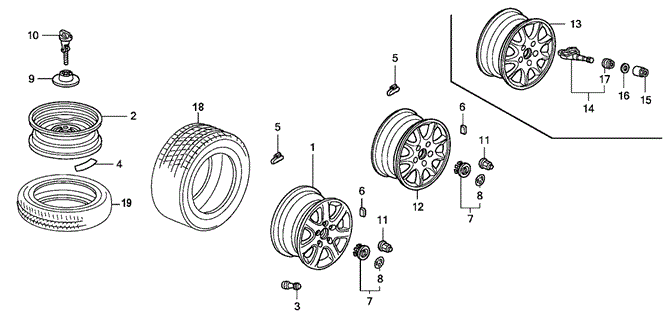 TSX SEDAN WHEEL DISK