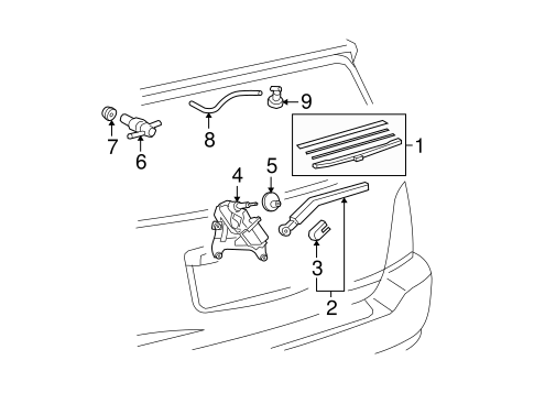 Highlander WIPER & WASHER COMPONENTS