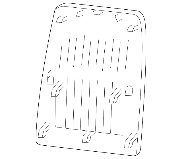 7B0-883-969-DE5 Деталь SEAT BACK PANEL, LEFT