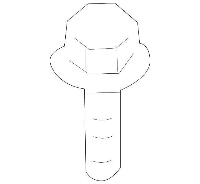 081A6-8162A UPPER SUPPORT BOLT, LEFT
