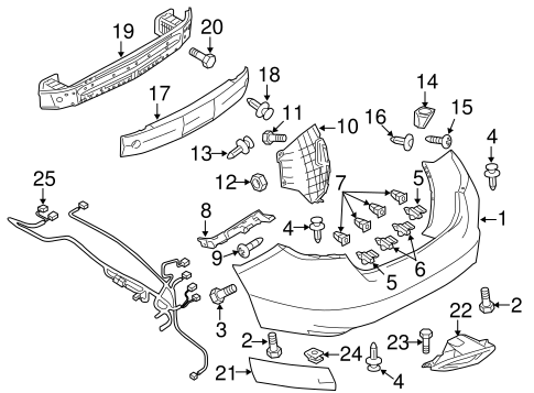 6 BUMPER & COMPONENTS - REAR