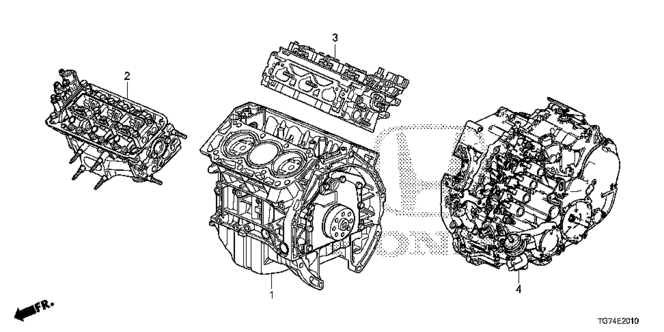 PILOT ENGINE ASSY. - TRANSMISSION ASSY.
