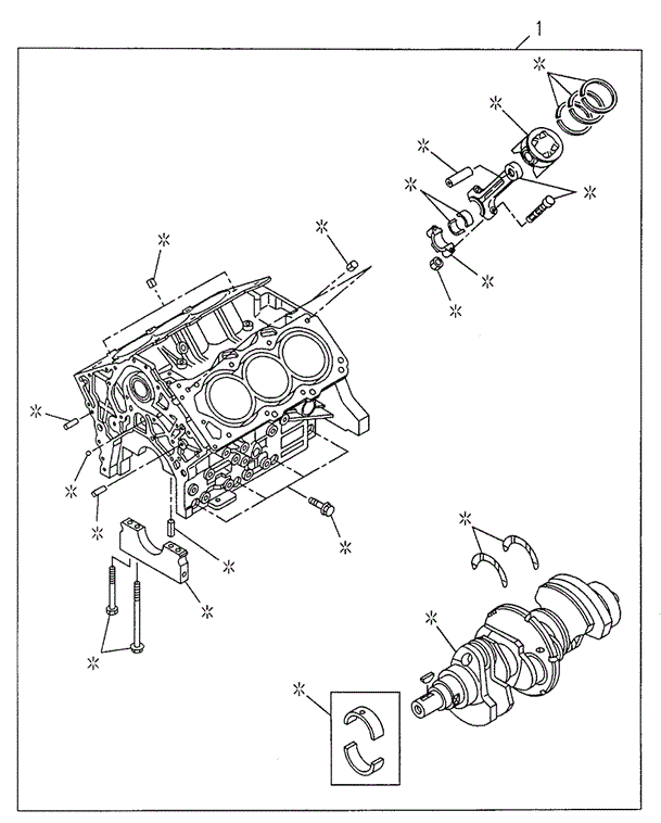 ENGINE/ENGINE ASSY. for 1998 Acura SLX #1