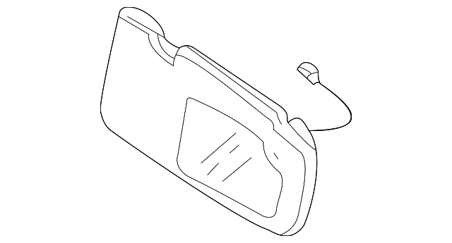 0K52Y-6927068AS Деталь SUNVISOR, RIGHT