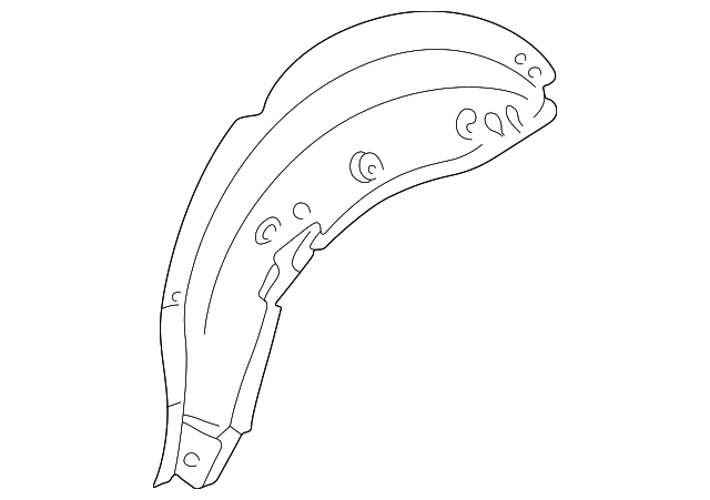 203-637-01-76 Деталь OUTER WHEELHOUSE, LEFT
