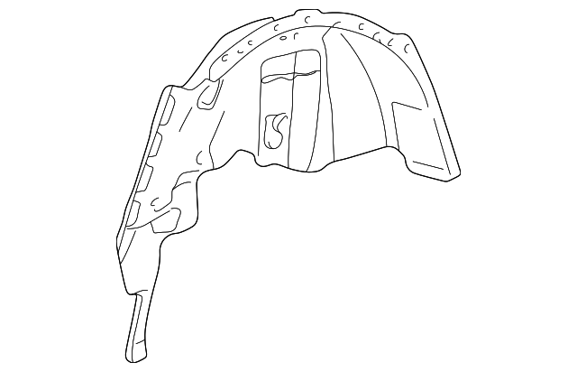 203-610-04-76 Деталь INNER WHEELHOUSE, RIGHT