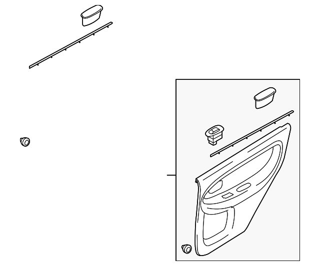 1K2NA-68550Y3 Деталь DOOR TRIM PANEL, LEFT