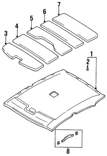 Maxima INTERIOR TRIM - ROOF