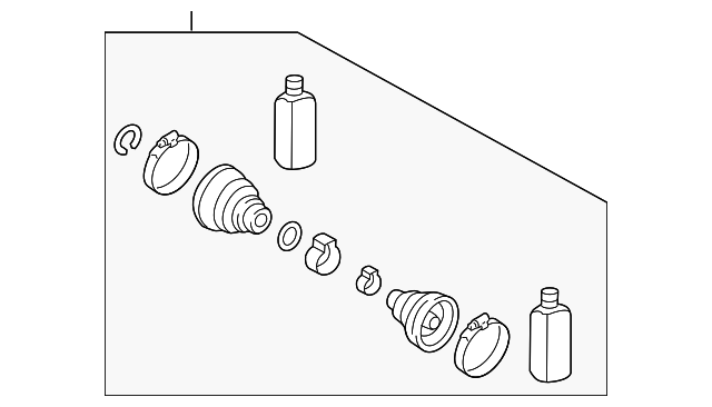 49681-2W050 BOOT KIT, LEFT