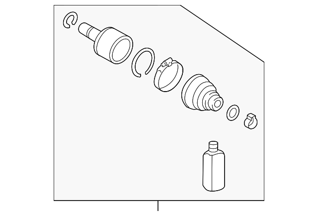 49682-2W050 INNER JOINT, LEFT