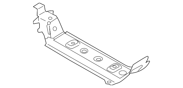 D651-53-67YA Деталь REAR CROSSMEMBER, RIGHT