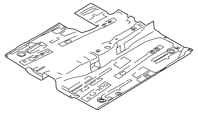 DF71-53-601B Деталь FRONT FLOOR PAN