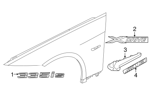 M3 EXTERIOR TRIM - FENDER