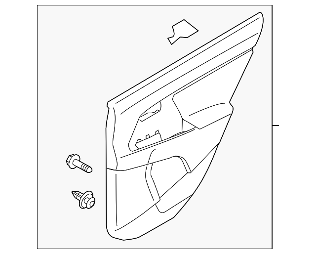 83307-3W040GAH Деталь DOOR TRIM PANEL, LEFT