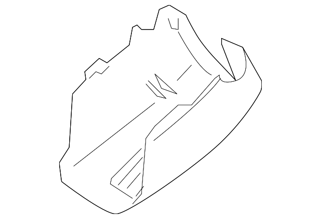 45287-0T010-C0 LOWER CLMN COVER