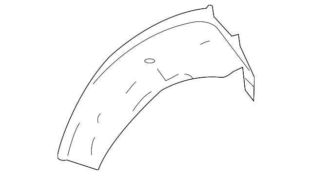 207-637-01-76 Деталь OUTER WHEELHOUSE, LEFT