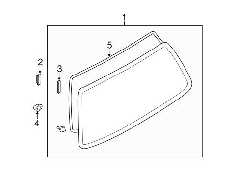 Forester GLASS - LIFT GATE
