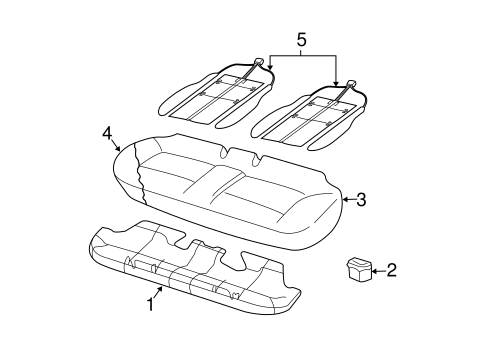 RS4 REAR SEAT COMPONENTS 5