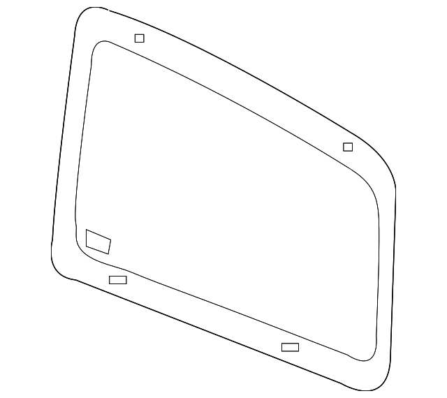 55362473AB Деталь QUARTER GLASS, LEFT