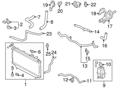 Protege RADIATOR & COMPONENTS
