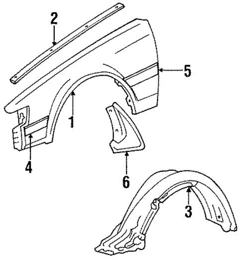 Celica EXTERIOR TRIM - FENDER