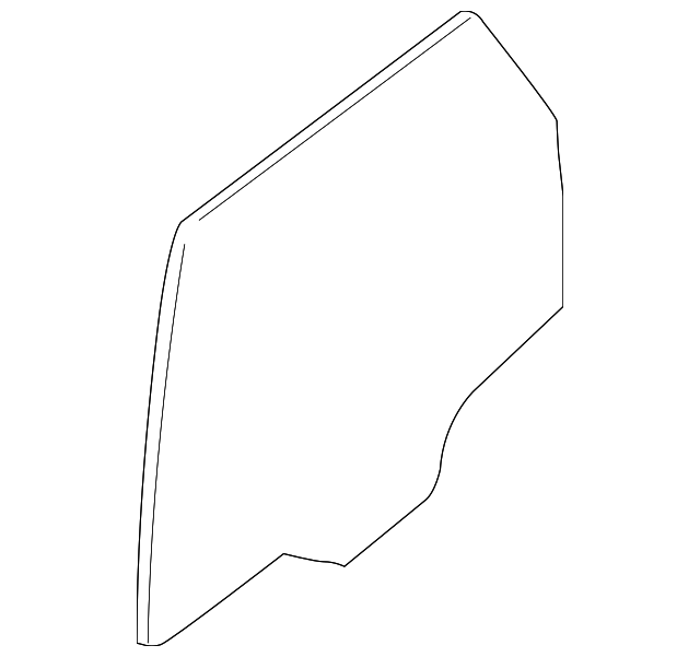 8L8Z-7825713-A Деталь DOOR GLASS, LEFT