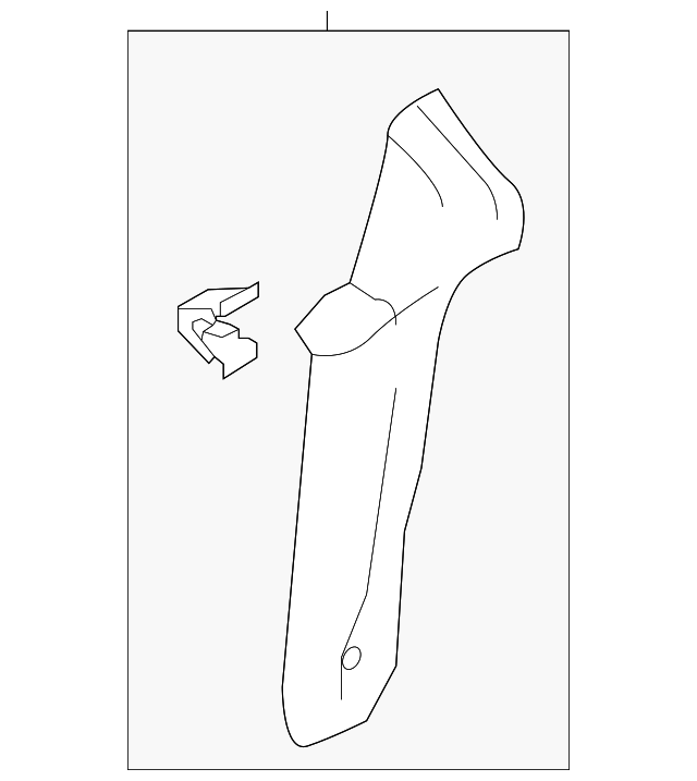 DM5Z-5852019-AA Деталь PILLAR TRIM, LEFT