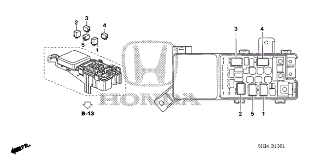 ELECTRICAL / EXHAUST / HEATER / FUEL/CONTROL UNIT (ENGINE ROOM) (2) for 2010 Honda ODYSSEY #1