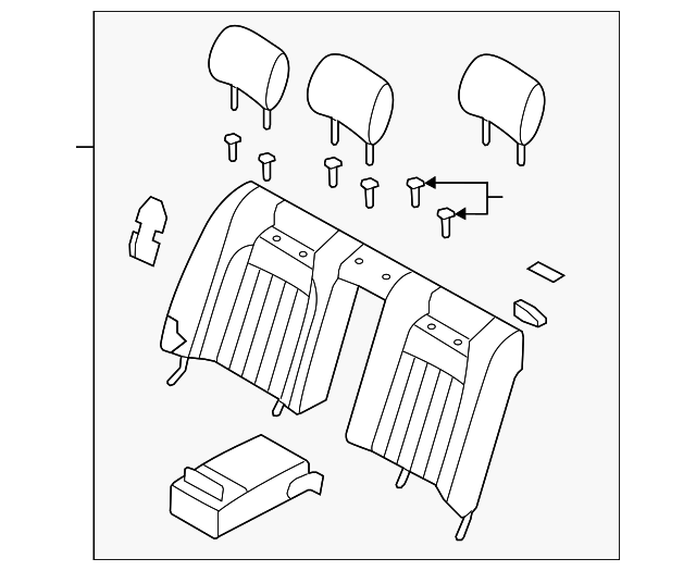 89300-3T450KES Деталь SEAT BACK ASSY