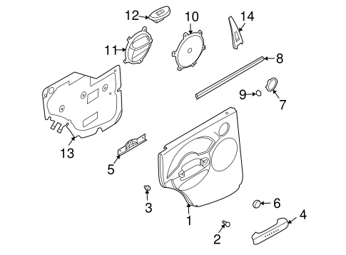 Aveo INTERIOR TRIM - REAR DOOR