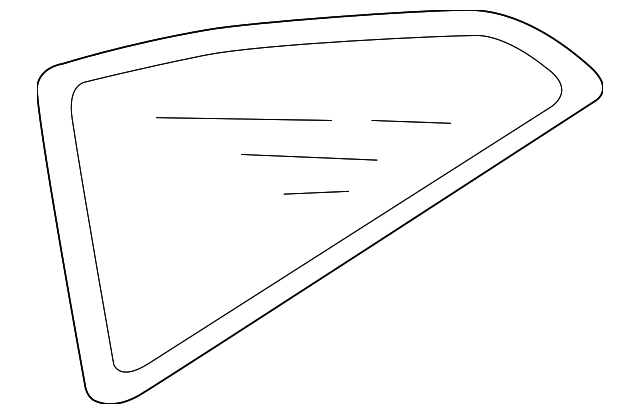 8S8-845-299-NVB Деталь QTR GLASS, LEFT