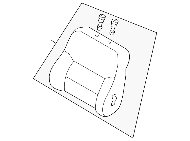 GD7B8818080 Деталь SEAT BACK ASSY, LEFT