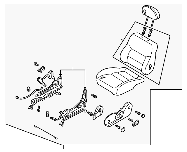 GD8B57150A29 Деталь SEAT ASSY, LEFT