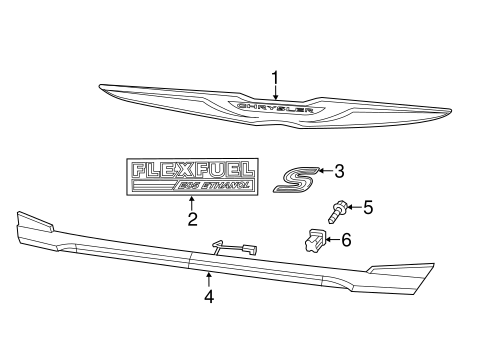 200 EXTERIOR TRIM - TRUNK