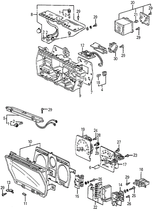 ELECTRICAL / EXHAUST / HEATER / FUEL/SPEEDOMETER COMPONENTS (NIPPON SEIKI) for 1983 Honda ACCORD HATCHBACK #1