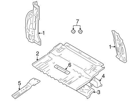 Tracker REAR FLOOR & RAILS 2