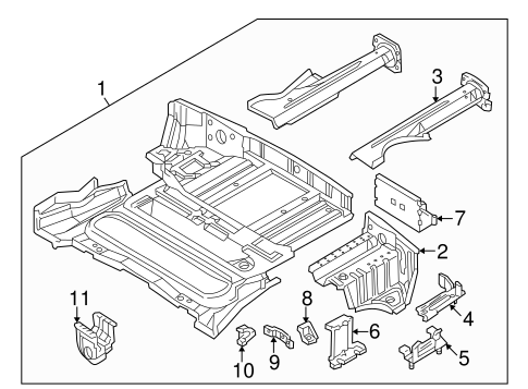 Z3 REAR FLOOR & RAILS