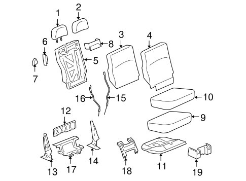 Ascender REAR SEAT COMPONENTS 4
