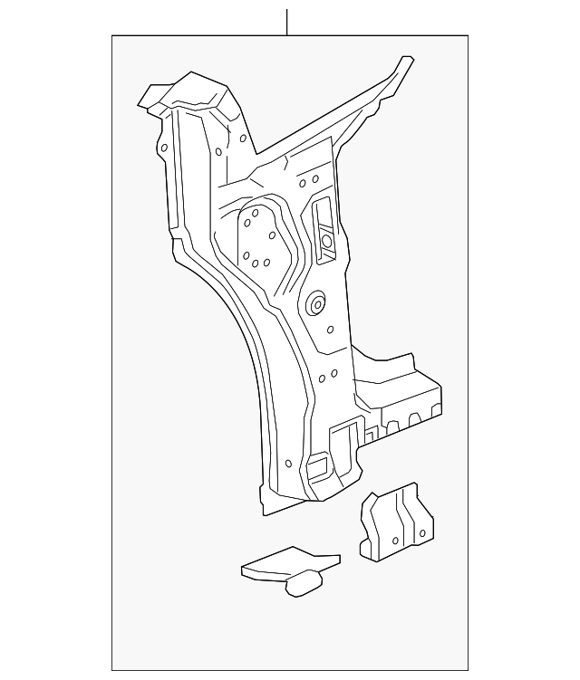 23210637 Деталь HINGE PLR REINF, LEFT